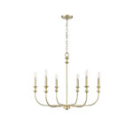 Millennium Lighting 29506-VB Savanne Six Light Chandelier Vintage Brass finish