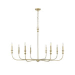 Millennium Lighting 29608-VB Savanne Eight Light Chandelier Vintage Brass finish