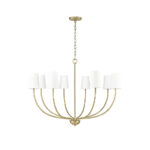 Millennium Lighting 29908-VB Kandor Eight Light Chandelier Vintage Brass finish