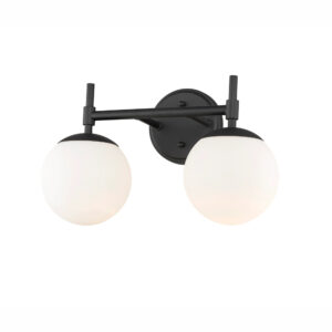 Millennium Lighting 30302-MB Two Light Vanity Matte Black finish