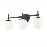 Millennium Lighting 30303-MB Three Light Vanity Matte Black finish