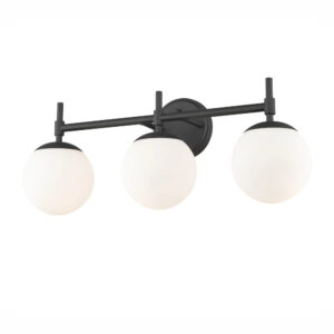 Millennium Lighting 30303-MB Three Light Vanity Matte Black finish