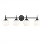 Millennium Lighting 30304-MB Four Light Vanity Matte Black finish