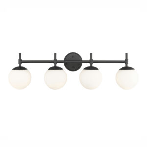 Millennium Lighting 30304-MB Four Light Vanity Matte Black finish