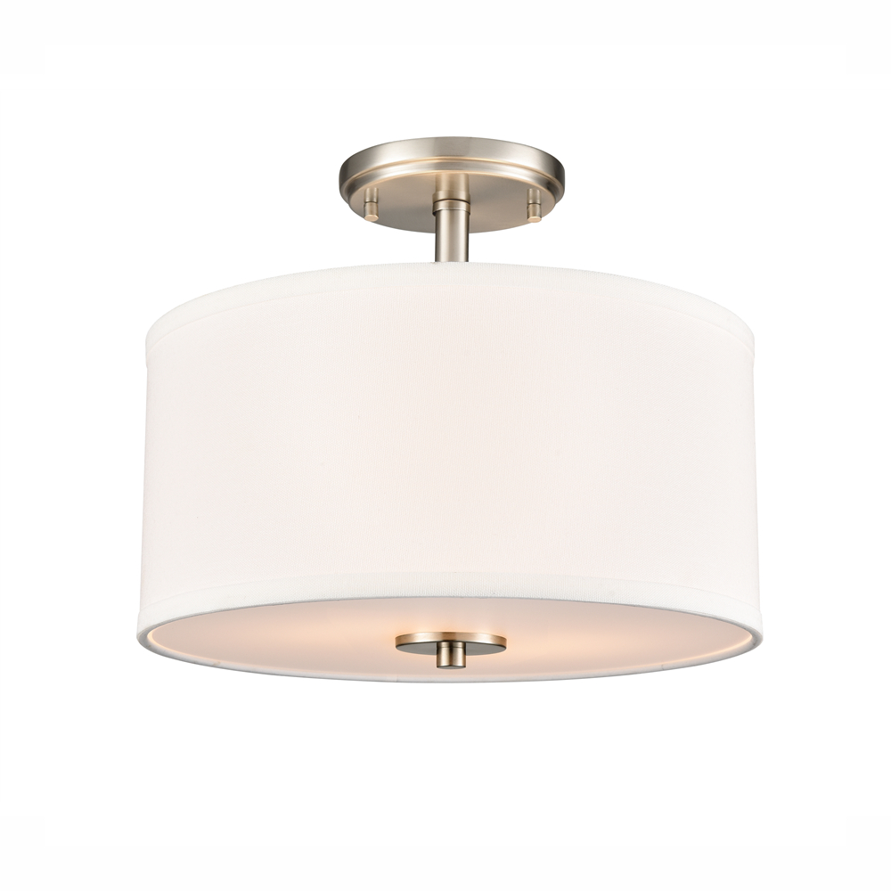 Millennium Lighting 41102-BN Guyten Two Light Semi-Flush Mount Brushed Nickel finish