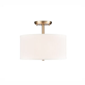 Millennium Lighting 41102-MG Guyten Two Light Semi-Flush Mount Modern Gold finish