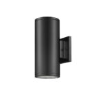 Millennium Lighting 42001-PBK Vegas One Light Outdoor Wall Sconce Powder Coated Black finish