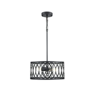 Millennium Lighting 42102-MB Arelyn Two Light Pendant Matte Black finish