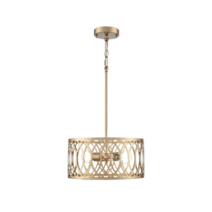 Millennium Lighting 42102-PMG Arelyn Two Light Pendant Painted Modern Gold finish