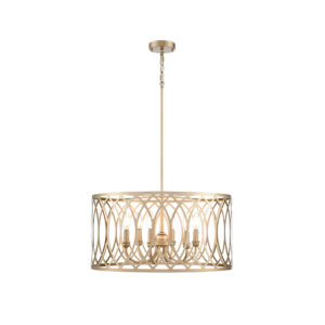 Millennium Lighting 42106-PMG Arelyn Six Light Pendant Painted Modern Gold finish
