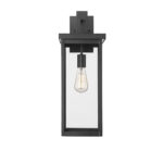 Millennium Lighting 42602-PBK Barkeley One Light Outdoor Wall Sconce Powder Coated Black finish