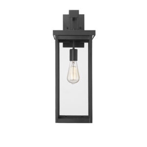 Millennium Lighting 42602-PBK Barkeley One Light Outdoor Wall Sconce Powder Coated Black finish