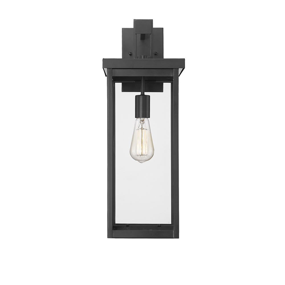 Millennium Lighting 42602-PBK Barkeley One Light Outdoor Wall Sconce Powder Coated Black finish