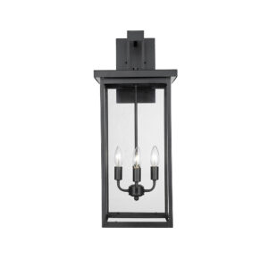 Millennium Lighting 42603-PBK Barkeley Four Light Outdoor Wall Sconce Powder Coated Black finish