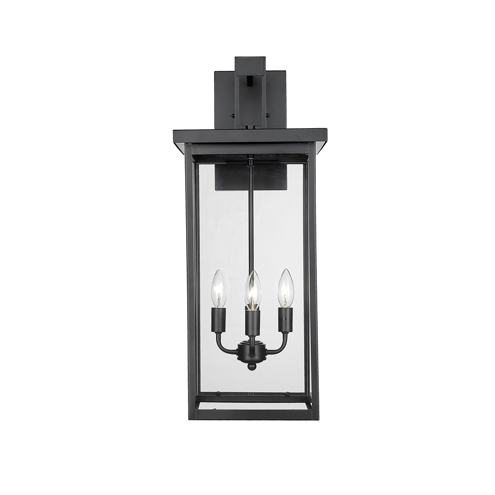 Millennium Lighting 42603-PBK Barkeley Four Light Outdoor Wall Sconce Powder Coated Black finish