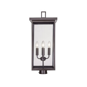 Millennium Lighting 42604-PBZ Barkeley Four Light Outdoor Post Lantern Powder Coated Bronze finish