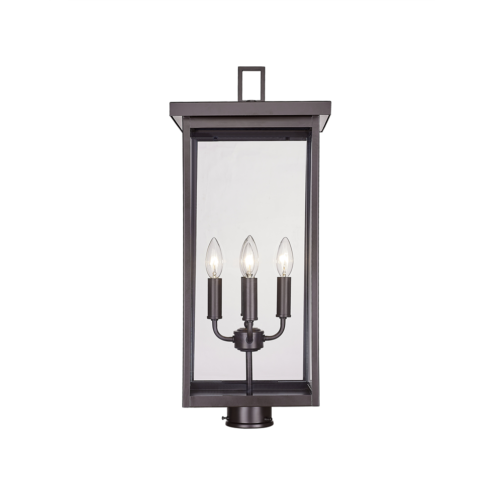 Millennium Lighting 42604-PBZ Barkeley Four Light Outdoor Post Lantern Powder Coated Bronze finish