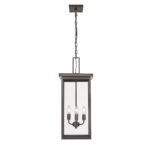 Millennium Lighting 42605-PBZ Barkeley Four Light Outdoor Hanging Lantern Powder Coated Bronze finish
