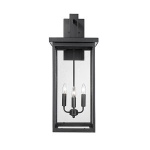 Millennium Lighting 42606-PBK Barkeley Four Light Outdoor Wall Sconce Powder Coated Black finish