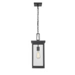 Millennium Lighting 42607-PBK Barkeley One Light Outdoor Hanging Lantern Powder Coated Black finish