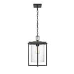 Millennium Lighting 42625-PBK Adair One Light Outdoor Hanging Lantern Powder Coated Black finish
