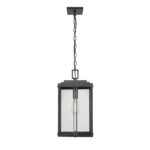 Millennium Lighting 42635-PBK Oakland One Light Outdoor Hanging Lantern Powder Coated Black finish