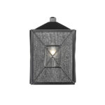 Millennium Lighting 42641-PBK Caswell One Light Outdoor Wall Sconce Powder Coated Black finish