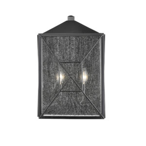 Millennium Lighting 42642-PBK Caswell Two Light Outdoor Wall Sconce Powder Coated Black finish