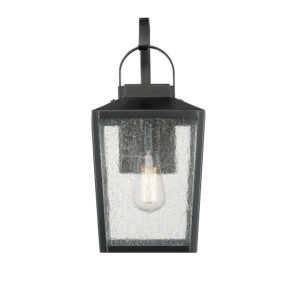 Millennium Lighting 42651-PBK Devens One Light Outdoor Wall Sconce Powder Coated Black finish
