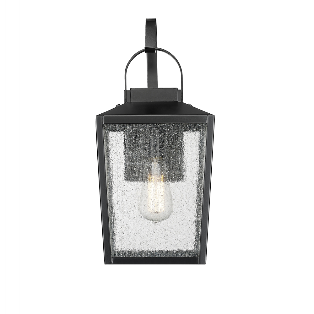 Millennium Lighting 42651-PBK Devens One Light Outdoor Wall Sconce Powder Coated Black finish