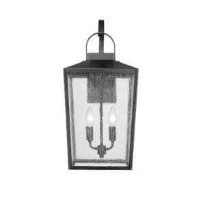 Millennium Lighting 42653-PBK Devens Two Light Outdoor Wall Sconce Powder Coated Black finish