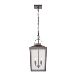 Millennium Lighting 42655-PBZ Devens Two Light Outdoor Hanging Lantern Powder Coated Bronze finish