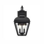 Millennium Lighting 43102-MB Edenton Two Light Outdoor Wall Sconce Matte Black finish