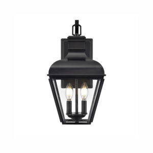 Millennium Lighting 43102-MB Edenton Two Light Outdoor Wall Sconce Matte Black finish