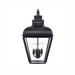 Millennium Lighting 43104-MB Edenton Four Light Outdoor Wall Sconce Matte Black finish