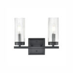 Millennium Lighting 46002-MB Iversen Two Light Vanity Matte Black finish