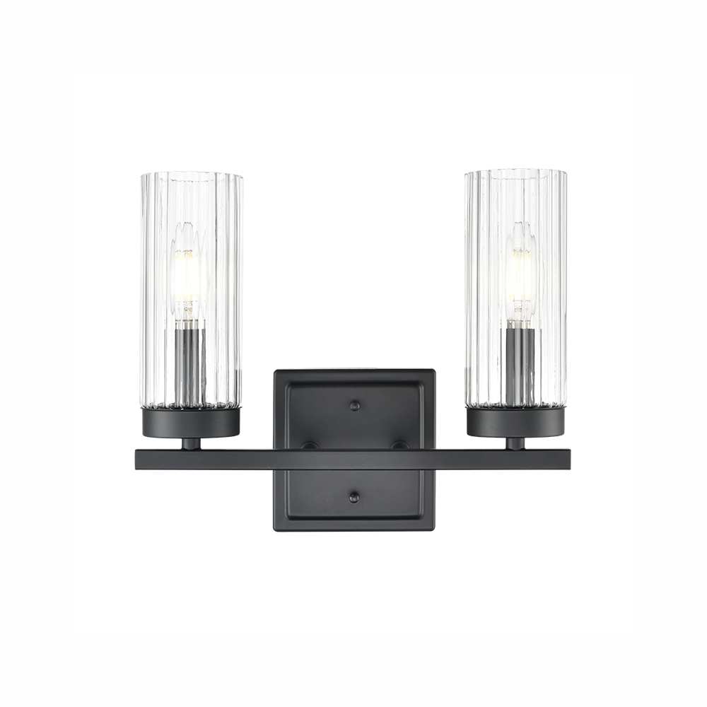 Millennium Lighting 46002-MB Iversen Two Light Vanity Matte Black finish