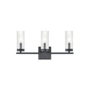 Millennium Lighting 46003-MB Iversen Three Light Vanity Matte Black finish