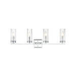 Millennium Lighting 46004-CH Iversen Four Light Vanity Chrome finish
