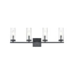 Millennium Lighting 46004-MB Iversen Four Light Vanity Matte Black finish