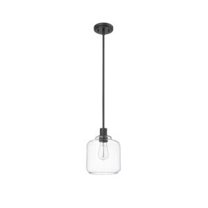 Millennium Lighting 46901-MB Asheville One Light Pendant Matte Black finish
