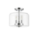 Millennium Lighting 46923-CH Asheville One Light Semi-Flush Mount Chrome finish