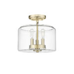 Millennium Lighting 46923-MG Asheville One Light Semi-Flush Mount Modern Gold finish