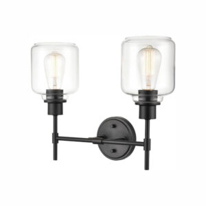Millennium Lighting 46942-MB Asheville Two Light Vanity Matte Black finish