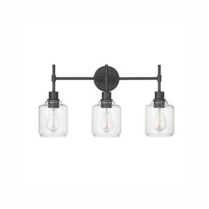 Millennium Lighting 46943-MB Asheville Three Light Vanity Matte Black finish