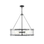 Millennium Lighting 47005-MB Bennetti Five Light Chandelier Matte Black finish