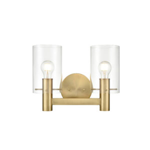 Millennium Lighting 55102-VB Apolla Two Light Vanity Vintage Brass finish