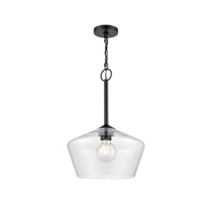 Millennium Lighting 55201-MB Morbelle One Light Pendant Matte Black finish