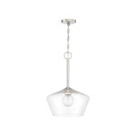 Millennium Lighting 55201-PN Morbelle One Light Pendant Polished Nickel finish