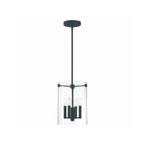 Millennium Lighting 55301-MB Vissi Four Light Pendant Matte Black finish